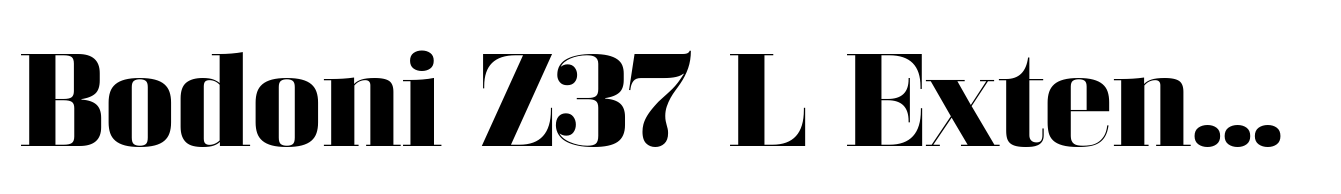 Bodoni Z37 L Extended Bold